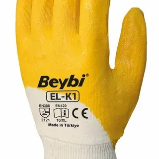 Beybi Sarı Nitril eldiven