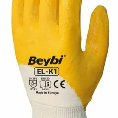 Beybi Sarı Nitril eldiven